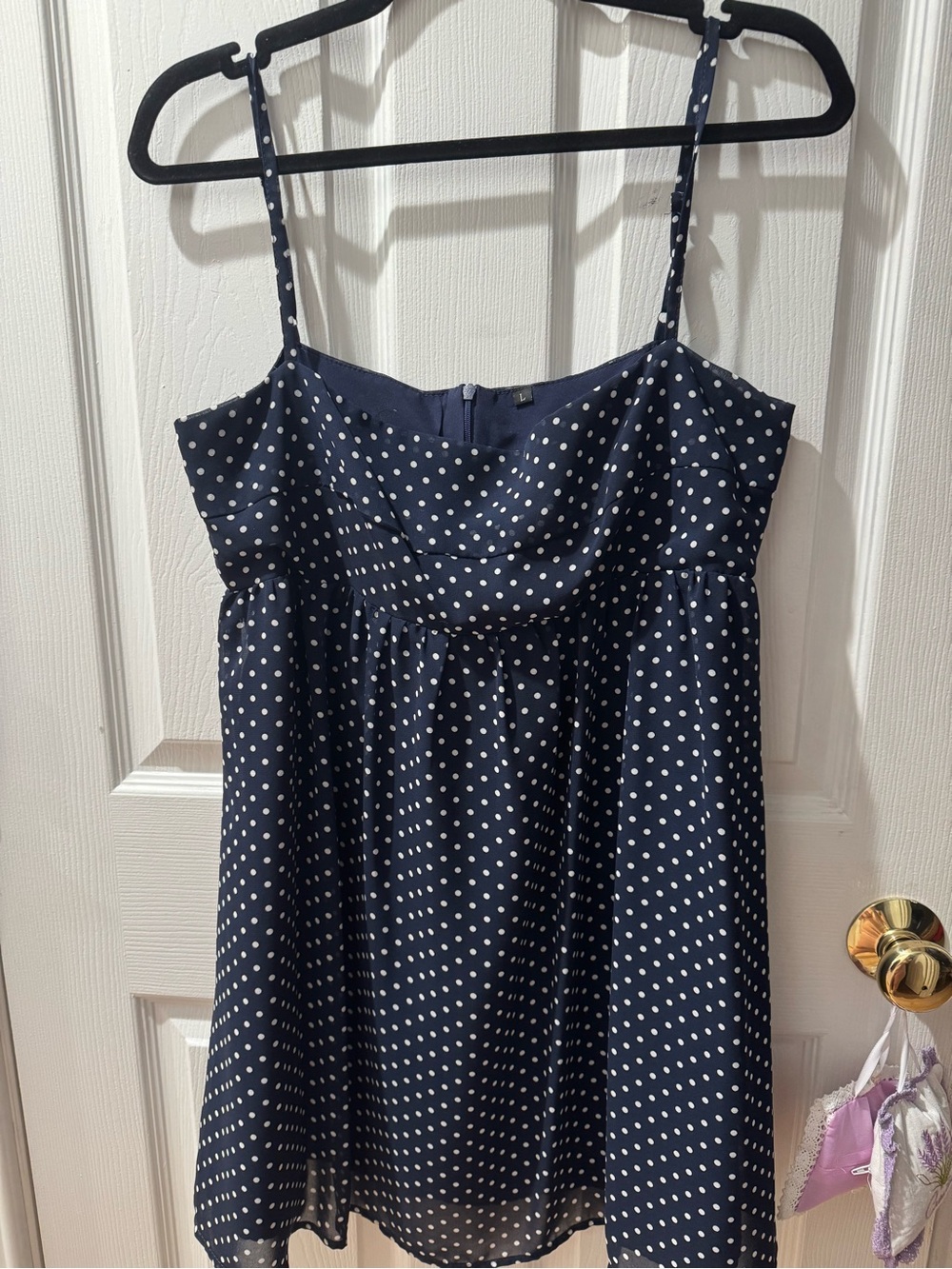 Polka dot mini dress